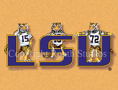 LSU Tigers Note Cards